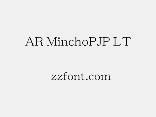 AR MinchoPJP LT