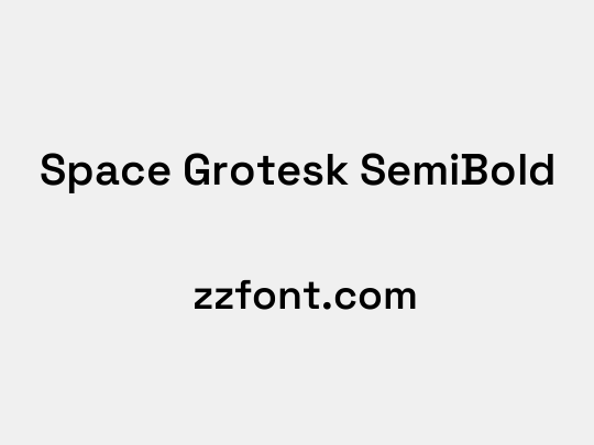 Space Grotesk SemiBold