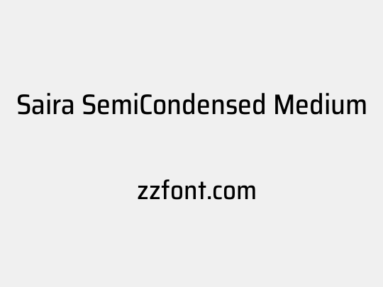 Saira SemiCondensed Medium