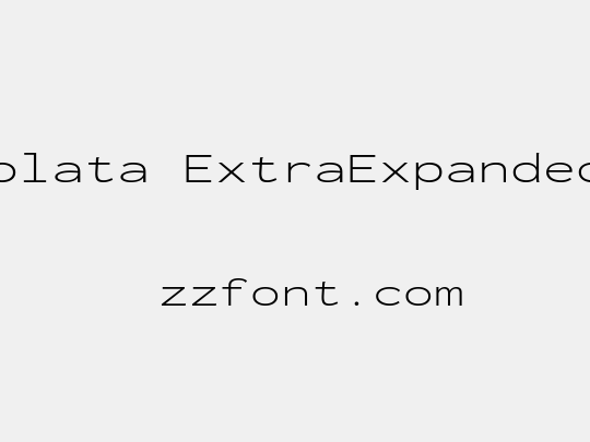 Inconsolata ExtraExpanded Light