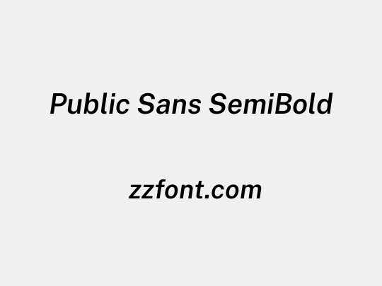Public Sans SemiBold