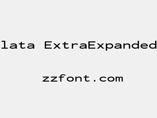 Inconsolata ExtraExpanded SemiBold