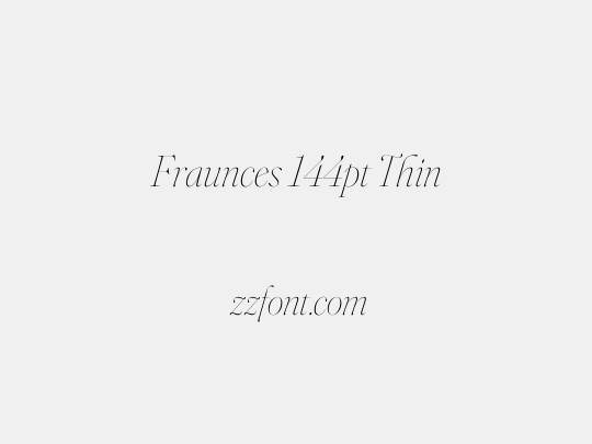 Fraunces 144pt Thin