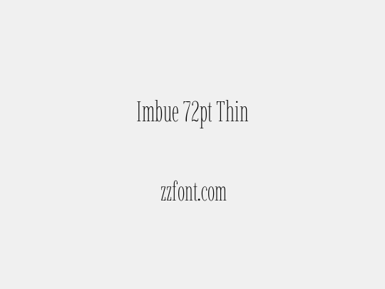 Imbue 72pt Thin