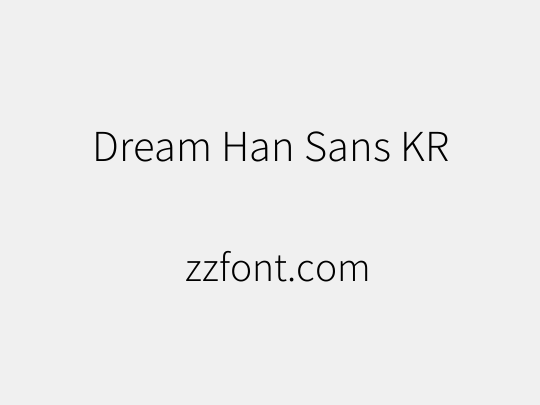 Dream Han Sans KR