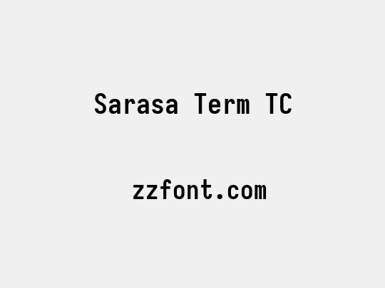 Sarasa Term TC