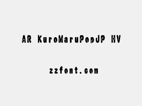 AR KuroMaruPopJP HV