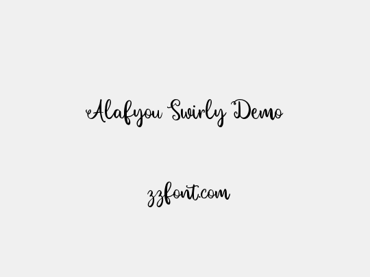 Alafyou Swirly Demo