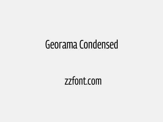 Georama Condensed
