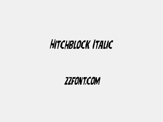 Hitchblock Italic