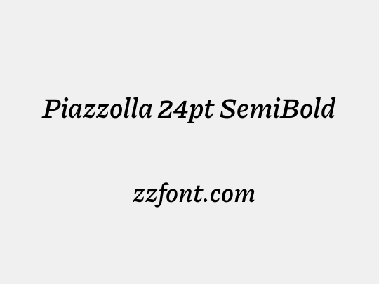 Piazzolla 24pt SemiBold