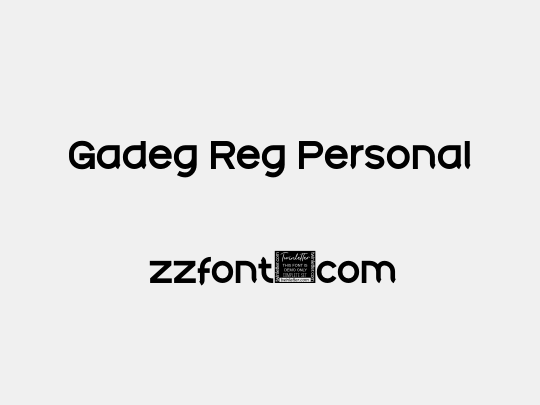 Gadeg Reg Personal