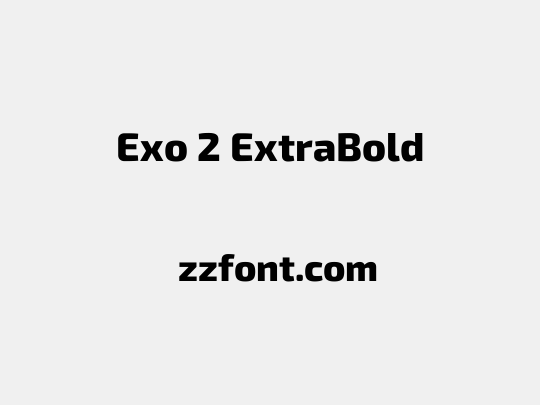 Exo 2 ExtraBold