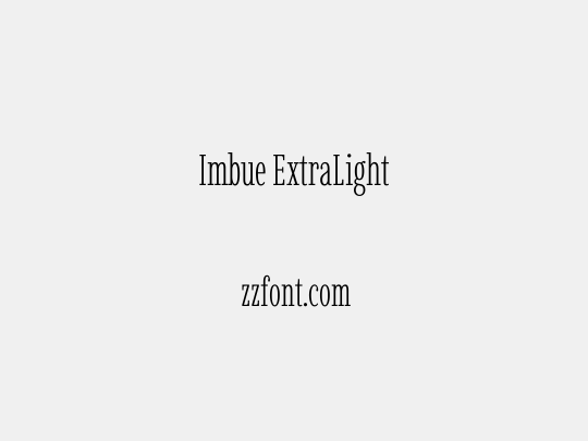 Imbue ExtraLight