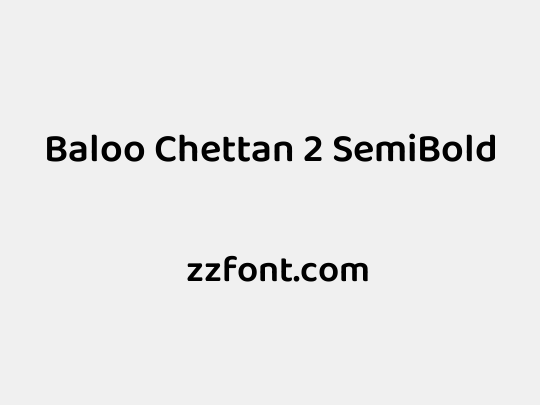 Baloo Chettan 2 SemiBold
