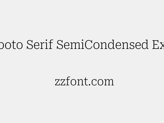 Roboto Serif SemiCondensed ExtraLight