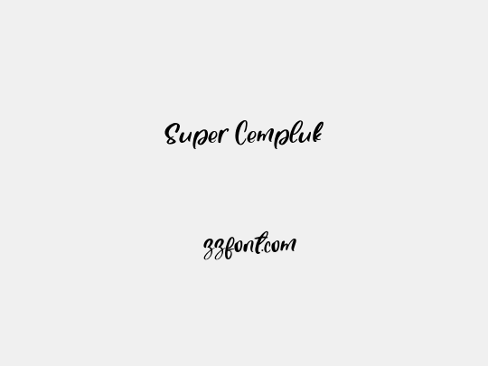 Super Cempluk