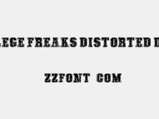 COLLEGE FREAKS DISTORTED DEMO