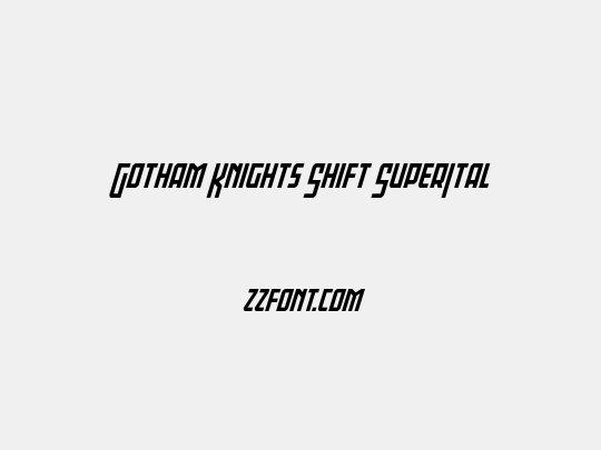 Gotham Knights Shift SuperItal