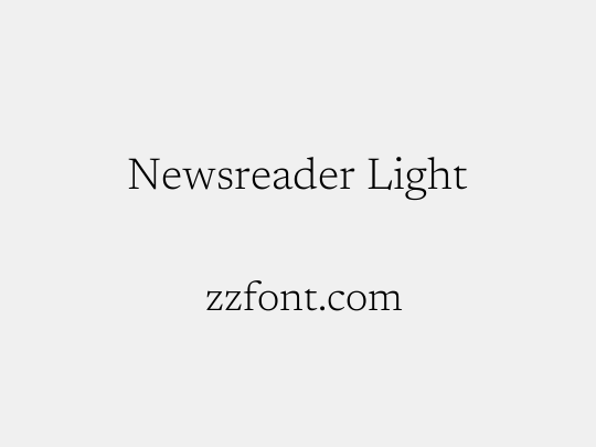 Newsreader Light