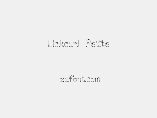 Lickcurl Petite