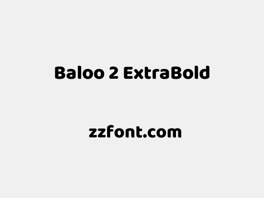 Baloo 2 ExtraBold