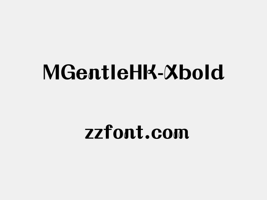 MGentleHK-Xbold