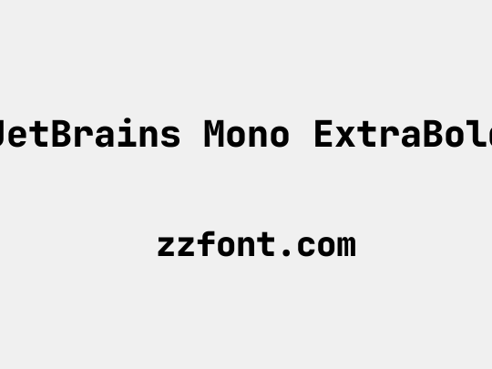 JetBrains Mono ExtraBold