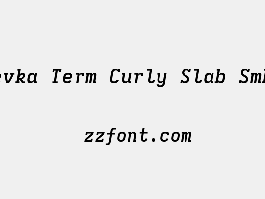 Iosevka Term Curly Slab SmBdEx