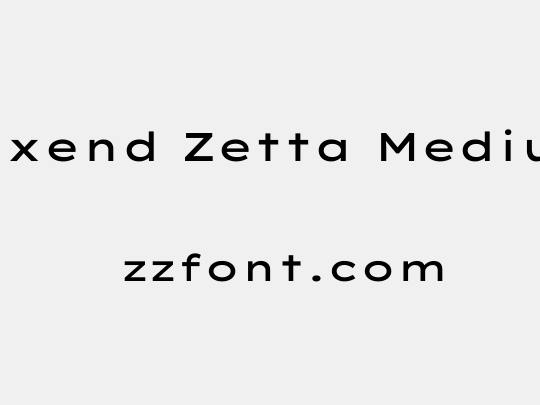 Lexend Zetta Medium