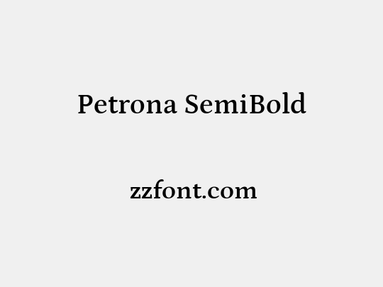 Petrona SemiBold