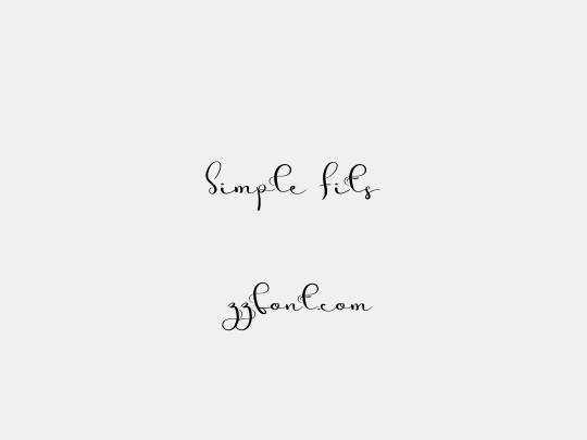 Simple Fits