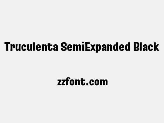 Truculenta SemiExpanded Black