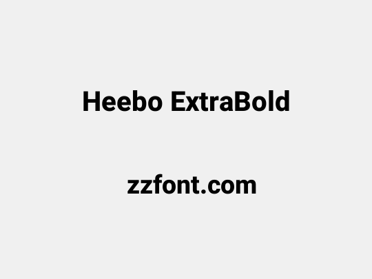 Heebo ExtraBold