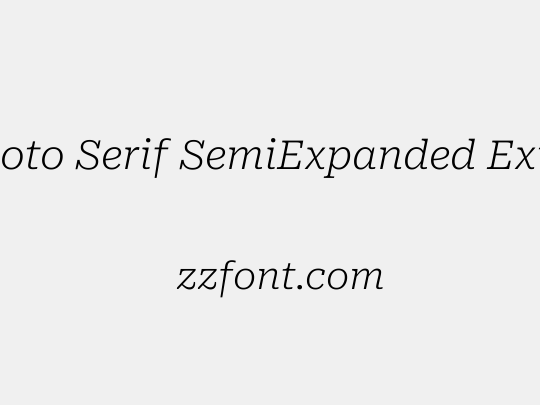 Roboto Serif SemiExpanded ExtraLight