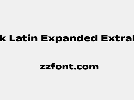 Anek Latin Expanded ExtraBold