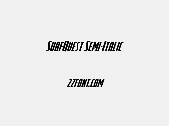 SurfQuest Semi-Italic