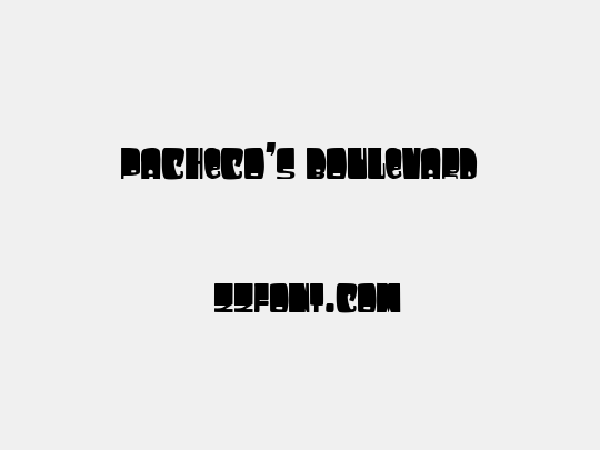 Pacheco's Boulevard