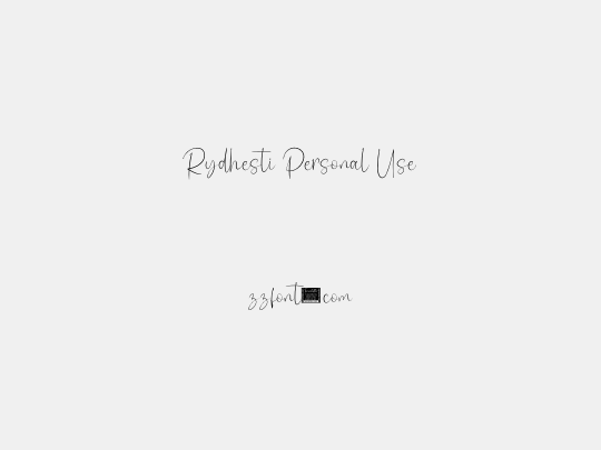 Rydhesti Personal Use