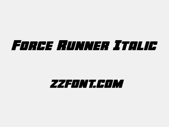 Force Runner Italic