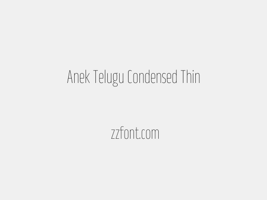 Anek Telugu Condensed Thin