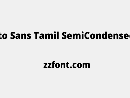 Noto Sans Tamil SemiCondensed Black