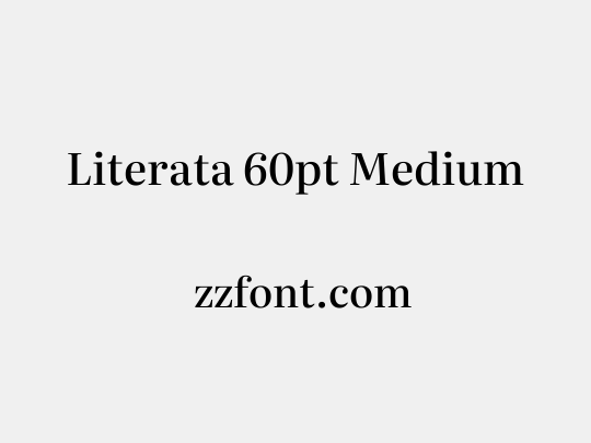 Literata 60pt Medium