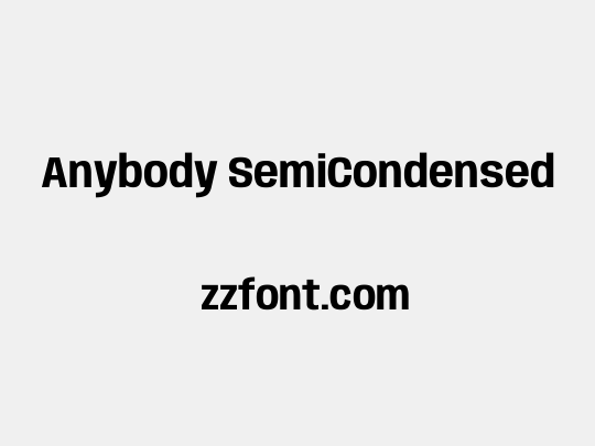 Anybody SemiCondensed
