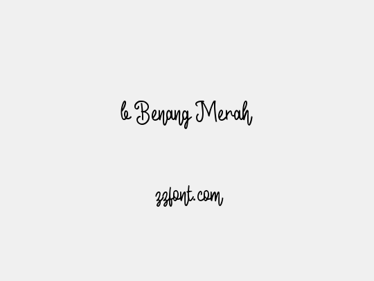 b Benang Merah