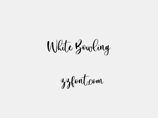 White Bowling