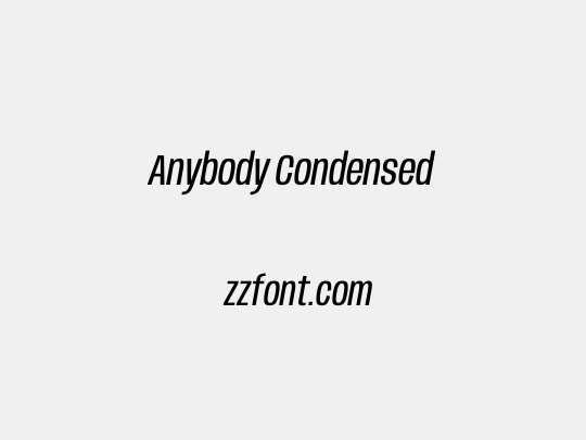 Anybody Condensed