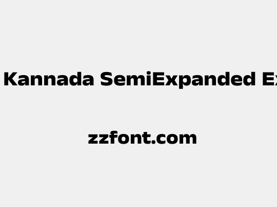 Anek Kannada SemiExpanded ExtraBold