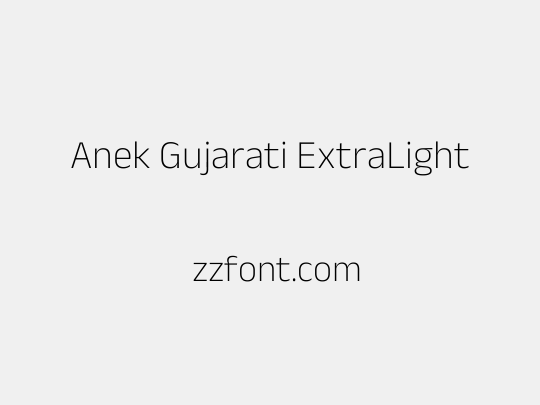 Anek Gujarati ExtraLight