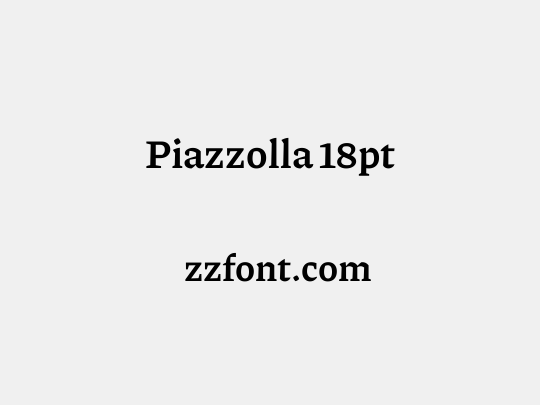 Piazzolla 18pt